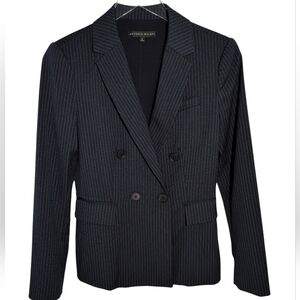 Antonio Melani Navy Pinstripe Blazer